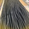 White lines on black
